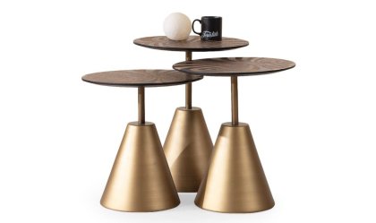 Medusa Home - Mont Brass Zigon Sehpa Medusa Home - Mont Brass Zigon Sehpa