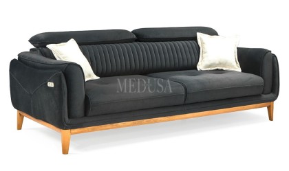 Medusa Home Mobilya - Montana Yataklı Üçlü Koltuk