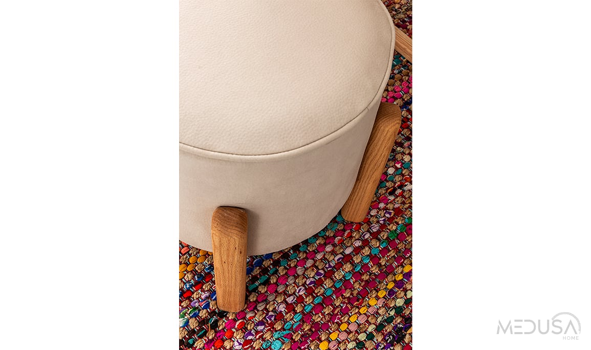 Medusa Home Mobilya - Montera Ahşap Puf