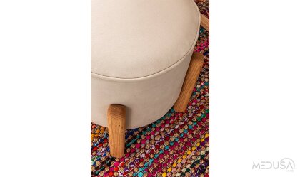 Medusa Home Mobilya - Montera Ahşap Puf