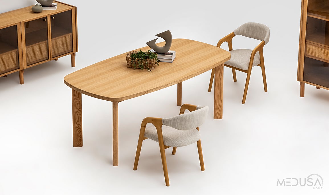 Medusa Home Mobilya - Montera Ahşap Yemek Masası