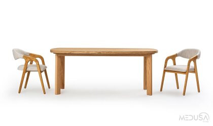 Medusa Home Mobilya - Montera Ahşap Yemek Masası
