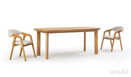 Medusa Home Mobilya - Montera Ahşap Yemek Masası