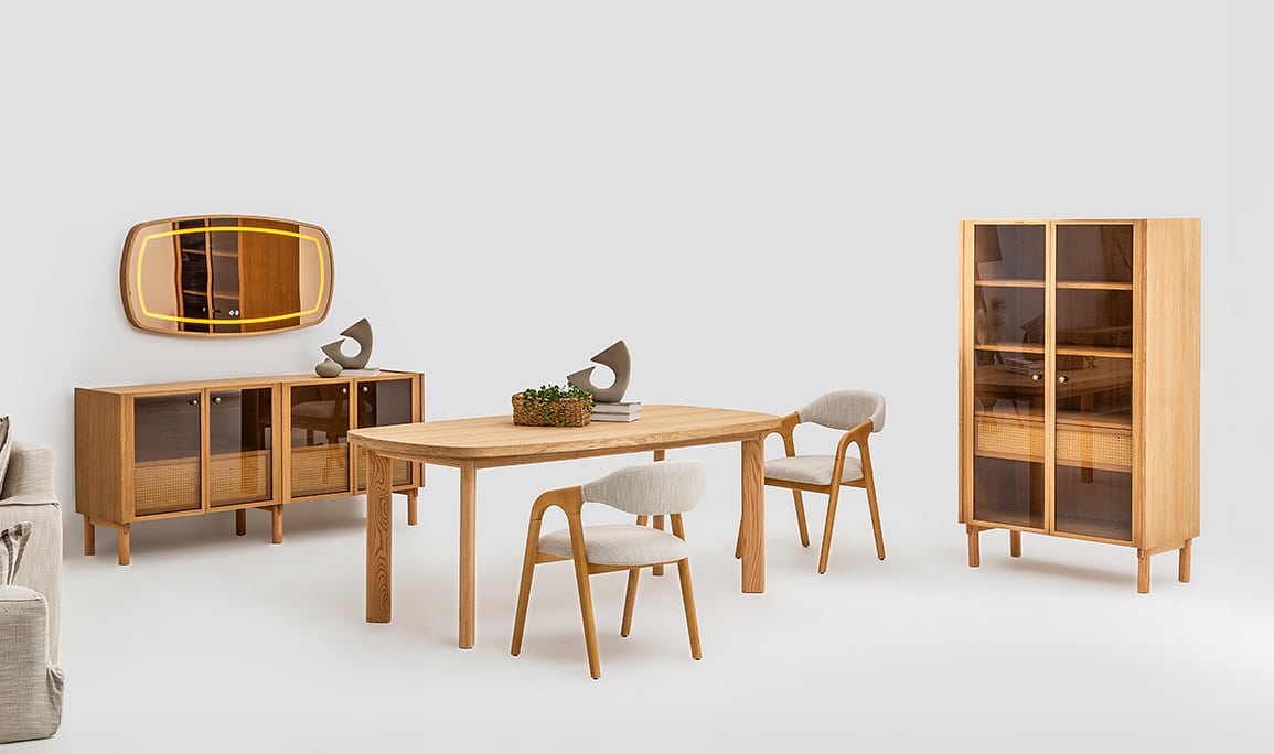 Medusa Home Mobilya - Montera Ahşap Yemek Odası