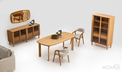 Medusa Home Mobilya - Montera Ahşap Yemek Odası