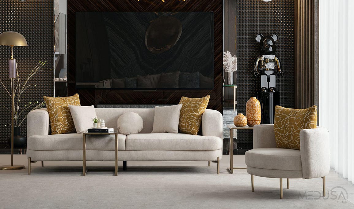Medusa Home Mobilya - Monza Üçlü Koltuk