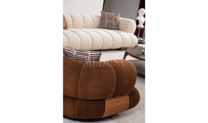 Medusa Home Mobilya - Moon Life Üçlü Koltuk