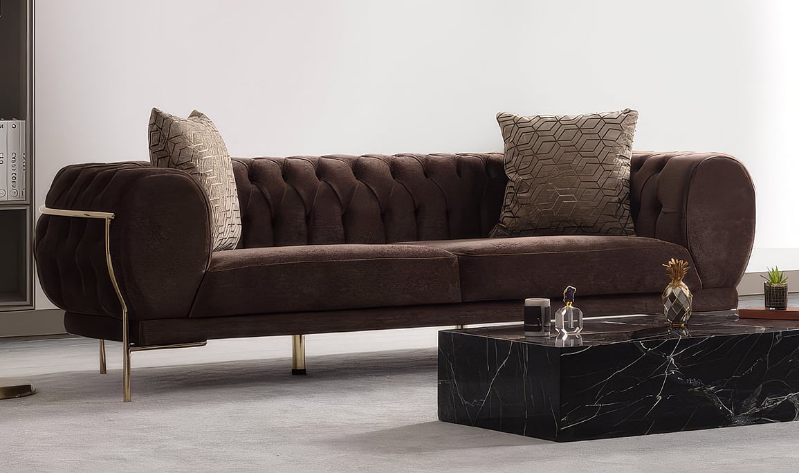 Medusa Home Mobilya - Moon Lüks Chester Koltuk Takımı
