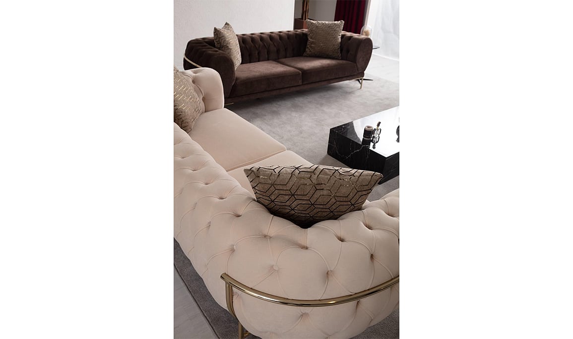 Medusa Home Mobilya - Moon Lüks Chester Koltuk Takımı
