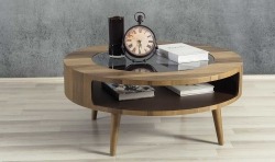 Medusa Home Mobilya - Moon Orta Sehpa Ceviz