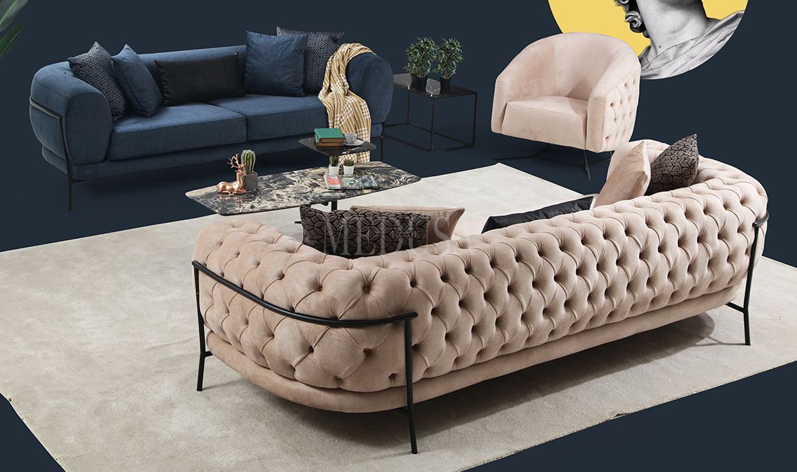 Medusa Home Mobilya - Moon Üçlü Koltuk