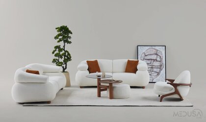 Medusa Home Mobilya - Moonel Koltuk Takımı 4+3+1