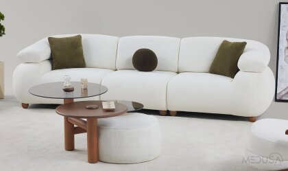 Medusa Home Mobilya - Moonel Koltuk Takımı 4+3+1