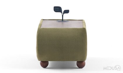 Medusa Home Mobilya - Moonel Sehpalı Üçlü Koltuk