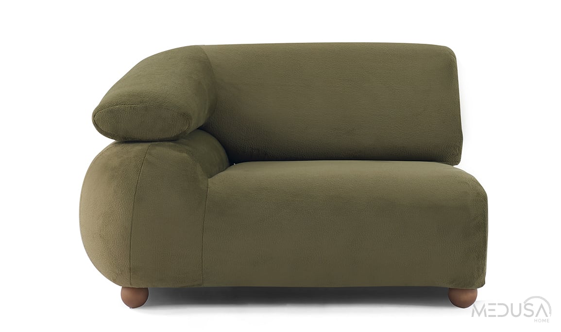 Medusa Home Mobilya - Moonel Yeşil Üçlü Koltuk