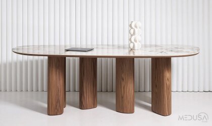 Medusa Home Mobilya - Moonlight Seramik Yemek Masası