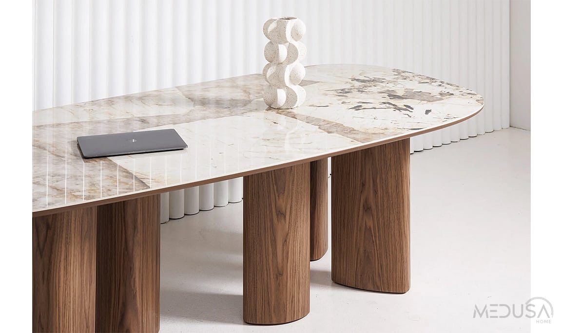Medusa Home Mobilya - Moonlight Seramik Yemek Masası