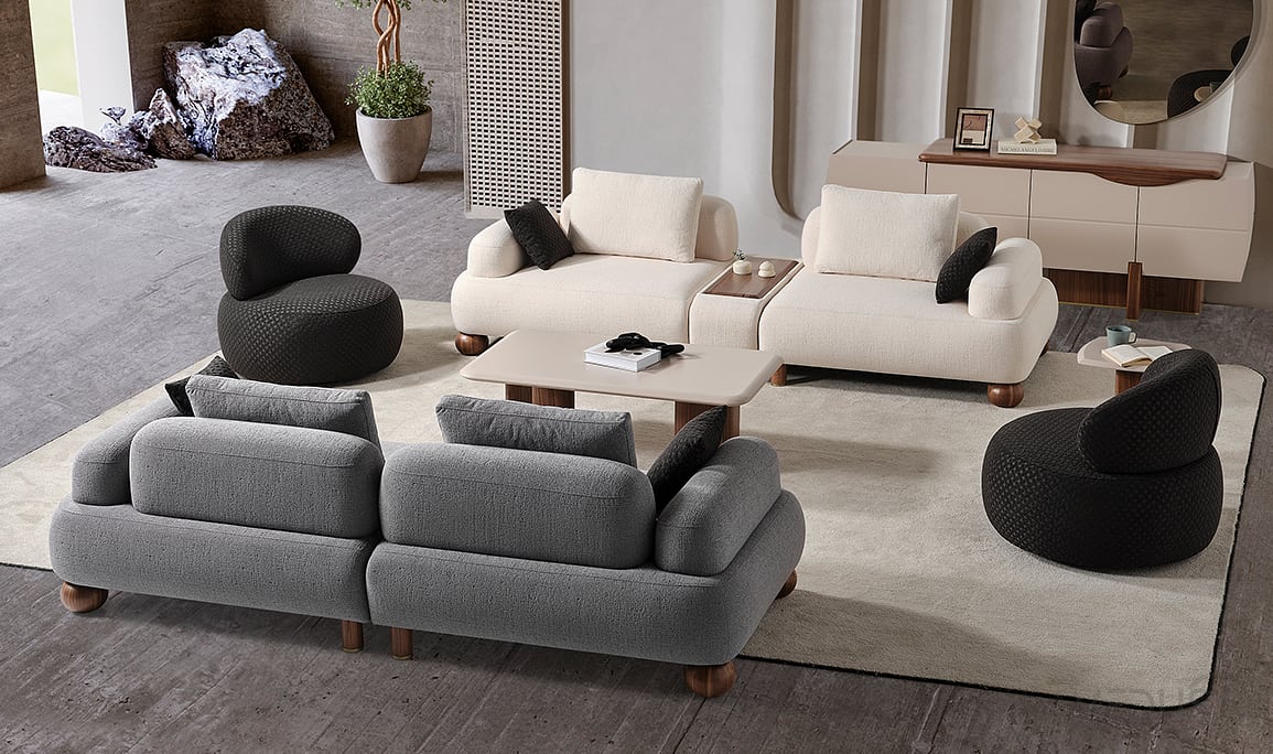 Medusa Home Mobilya - Mostar Ayaklı Koltuk Takımı