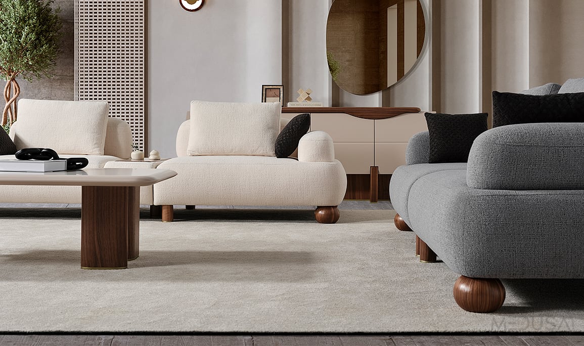 Medusa Home Mobilya - Mostar Ayaklı Koltuk Takımı