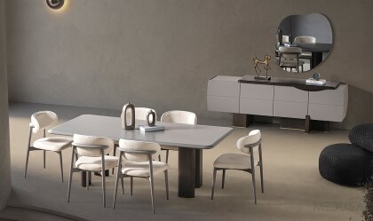 Medusa Home Mobilya - Mostar Gri Yemek Odası