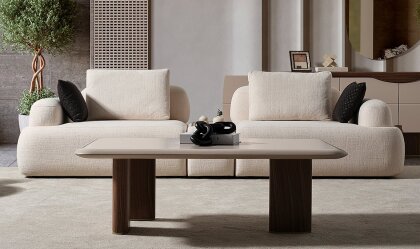 Medusa Home Mobilya - Mostar Sehpalı Üçlü Koltuk