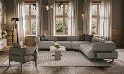 Medusa Home - Mova Ivory Köşe Takımı