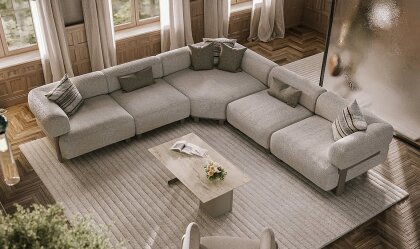 Medusa Home Mobilya - Mova Ivory Köşe Takımı