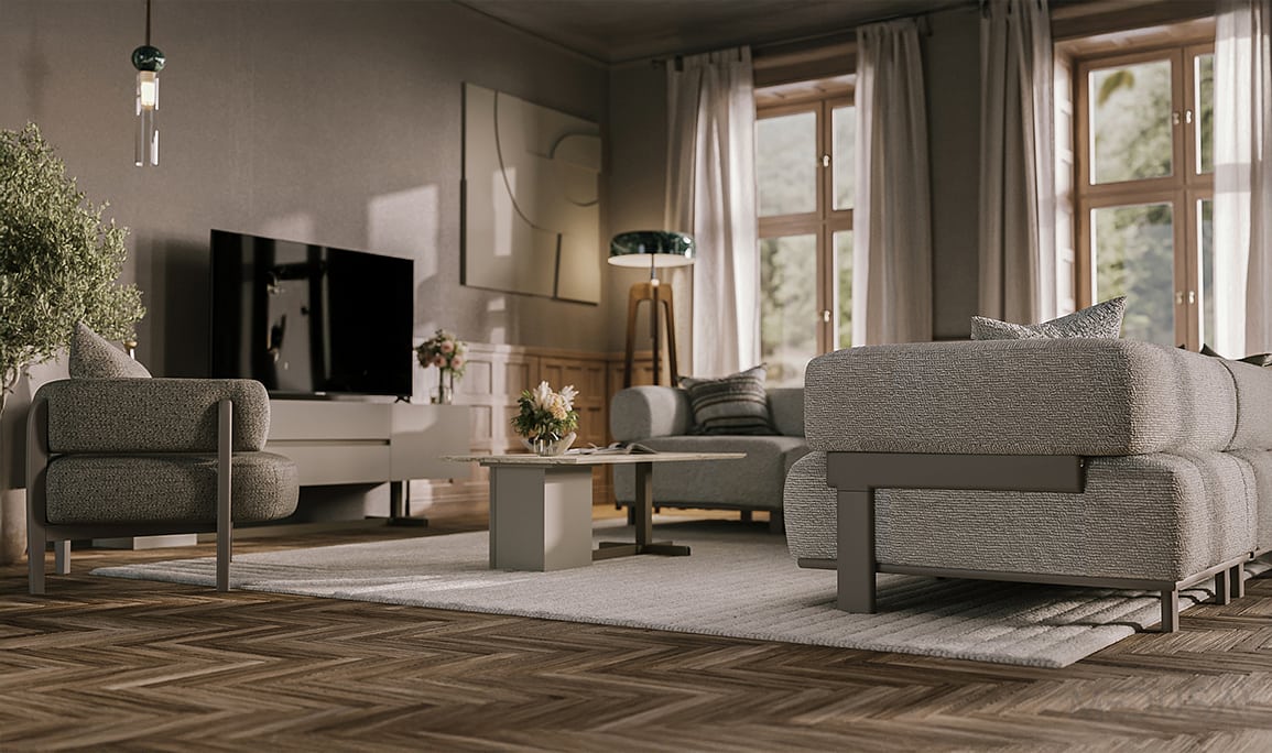 Medusa Home Mobilya - Mova Ivory Köşe Takımı