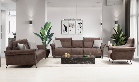 Medusa Home - Mozart Evo Koltuk Takımı Kahve Medusa Home - Mozart Evo Koltuk Takımı Kahve