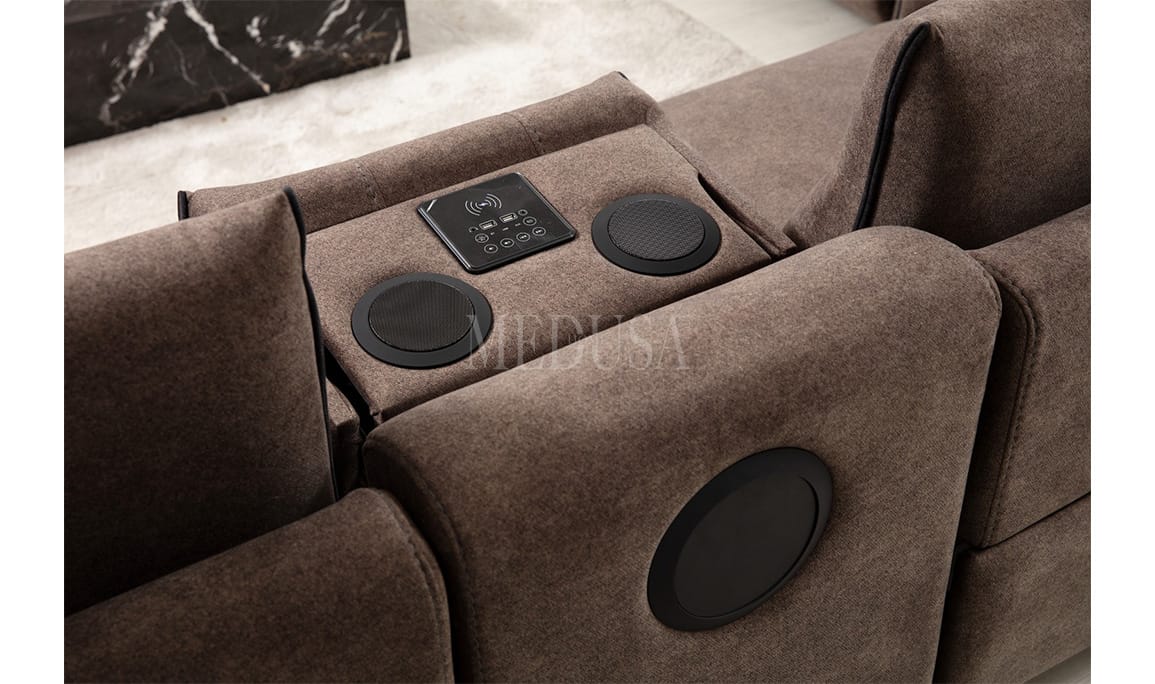 Medusa Home Mobilya - Mozart Evo Koltuk Takımı Kahve