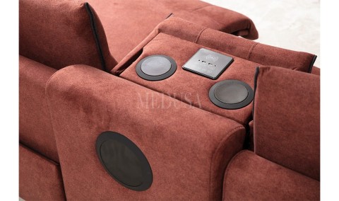 Medusa Home Mobilya - Mozart Evo Üçlü Koltuk Gül K.