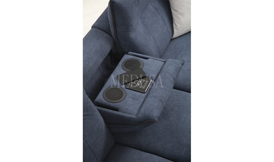 Medusa Home Mobilya - Mozart Evo Üçlü Koltuk Lacivert