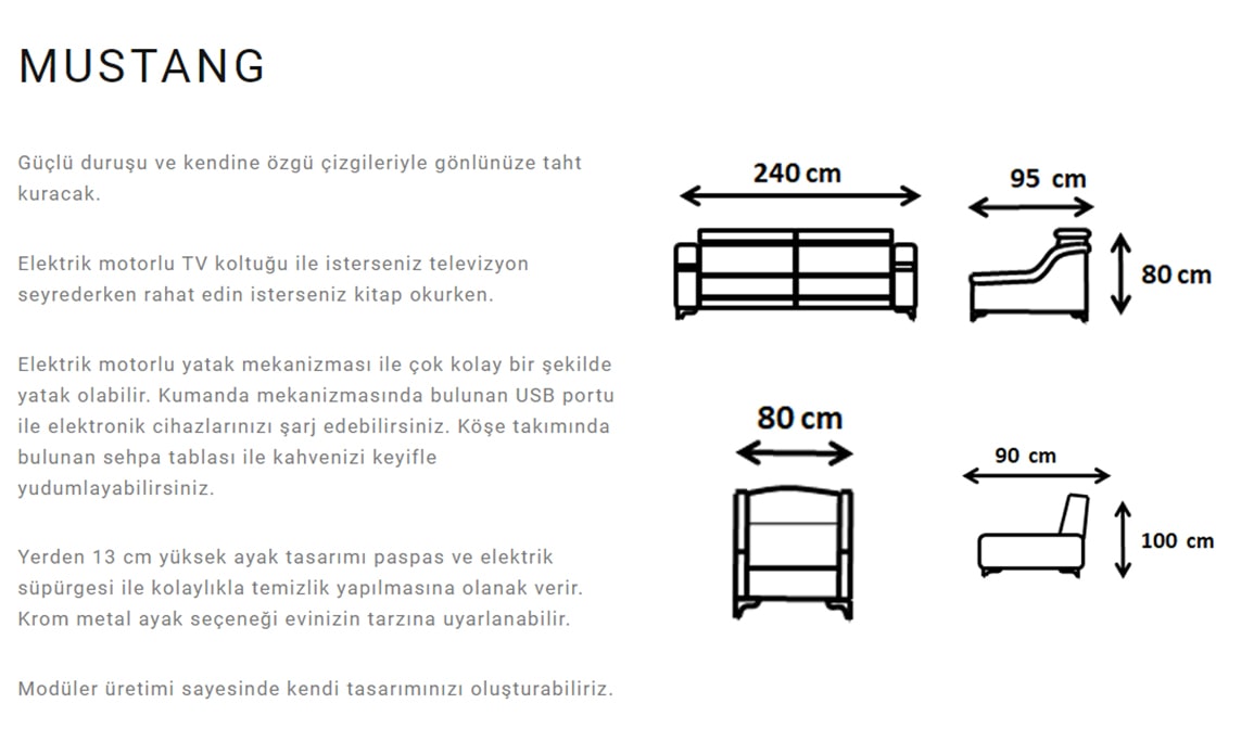 Medusa Home Mobilya - Mustang Koltuk Takımı