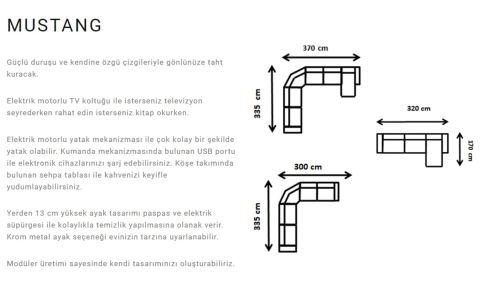 Medusa Home Mobilya - Mustang Relax Köşe Takımı 01