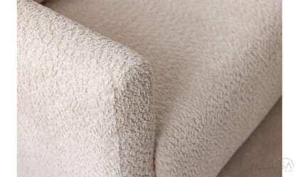 Medusa Home Mobilya - Myra Beyaz Üçlü Koltuk