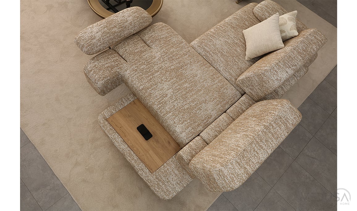 Medusa Home Mobilya - Nappa Üçlü Koltuk