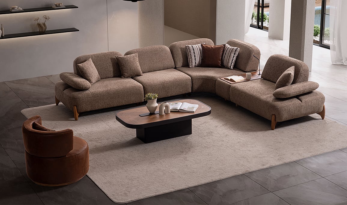 Medusa Home Mobilya - Natia Köşe Koltuk Takımı
