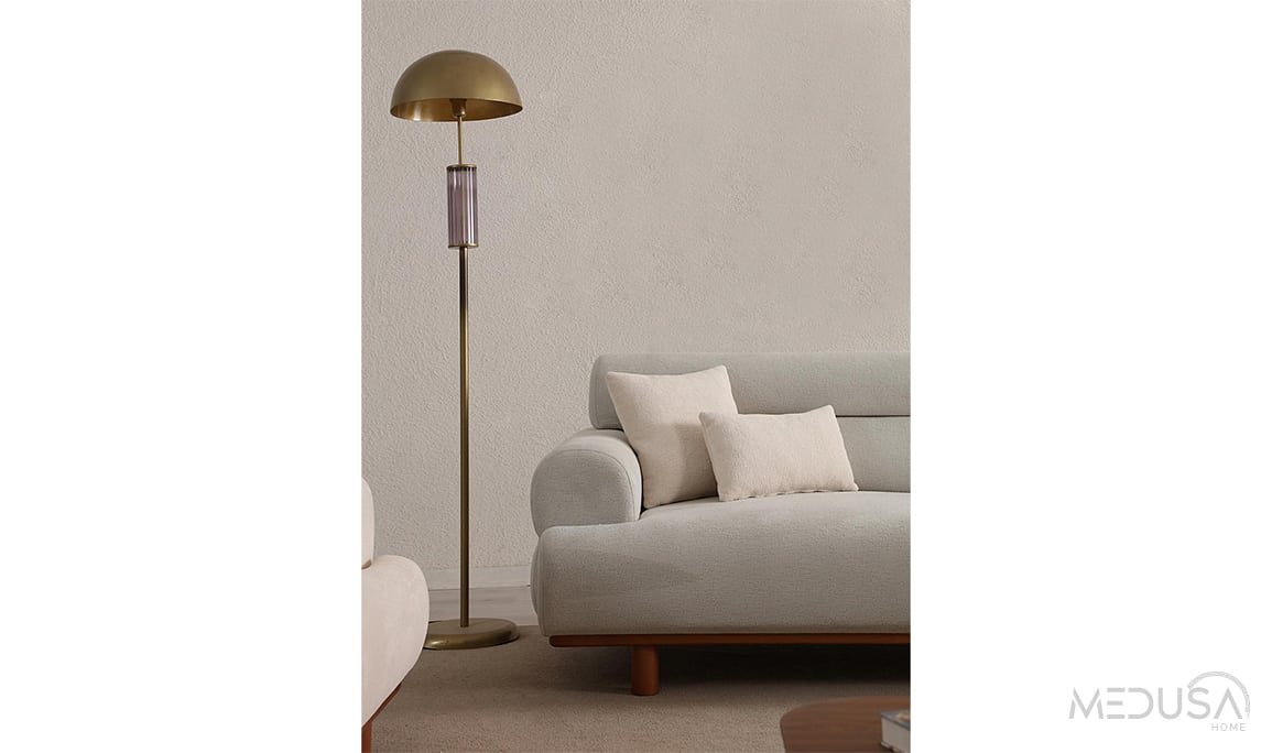 Medusa Home Mobilya - Neapolis Gri Üçlü Koltuk