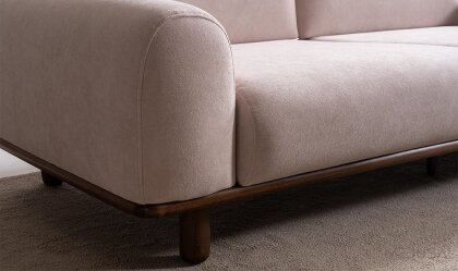 Medusa Home Mobilya - Neo Bej Üçlü Koltuk