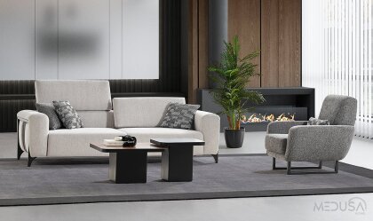 Medusa Home Mobilya - Neva Üçlü Koltuk