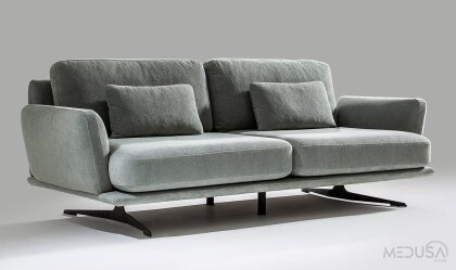 Medusa Home Mobilya - Neveda Mint Yeşili Üçlü Koltuk