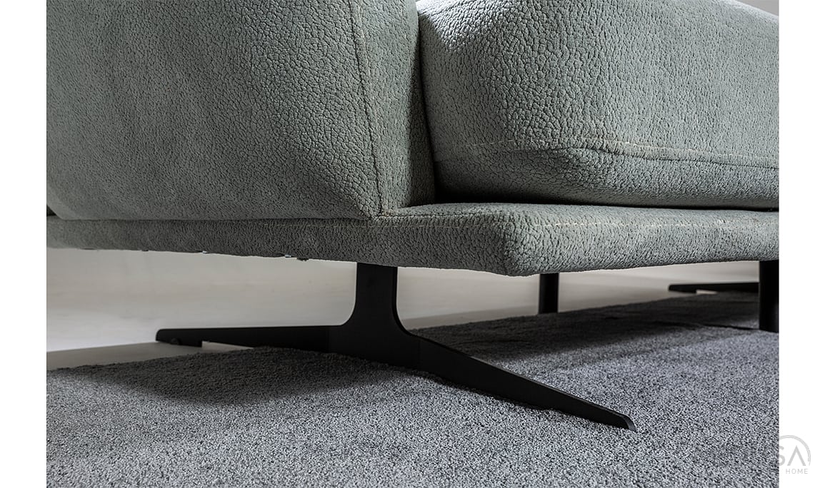 Medusa Home Mobilya - Neveda Mint Yeşili Üçlü Koltuk