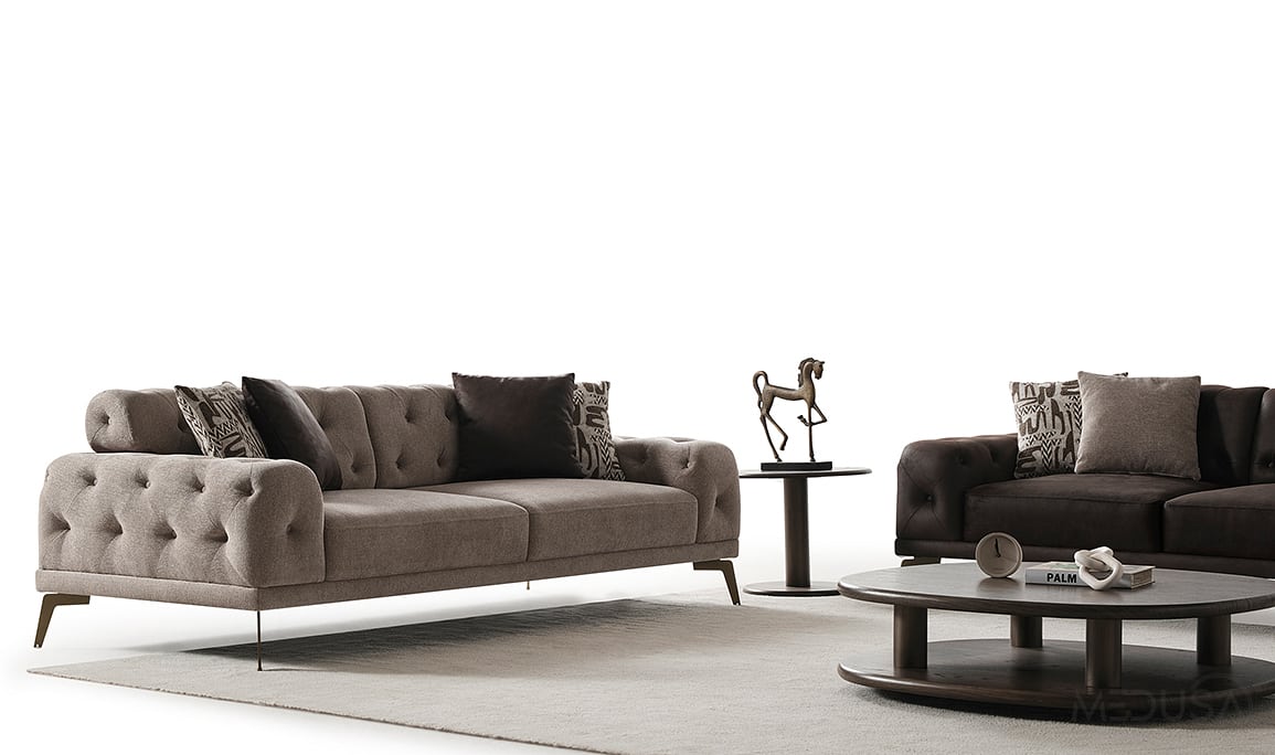 Medusa Home Mobilya - New Fuji Üçlü Koltuk