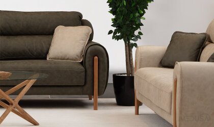 Medusa Home Mobilya - New Tilda Yeşil Üçlü Koltuk