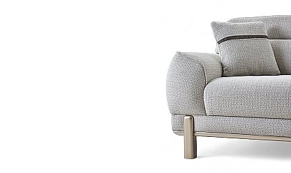Medusa Home Mobilya - Nexo Gri Üçlü Koltuk