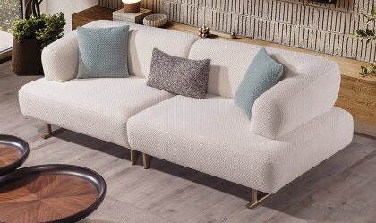 Medusa Home - Nima Üçlü Ekru Koltuk Medusa Home - Nima Üçlü Ekru Koltuk