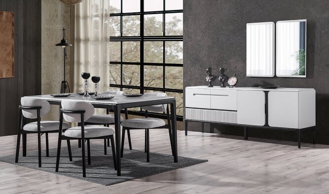 Medusa Home Mobilya - Nirvana Plus Yemek Odası - Modern Yemek Odaları