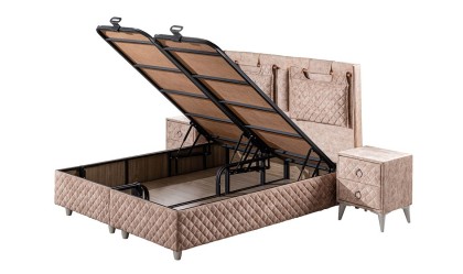 Medusa Home Mobilya - Nirvana Set Baza Başlık Yatak