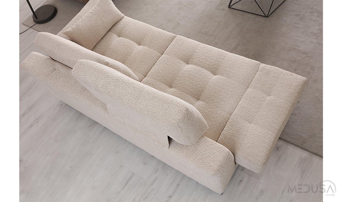 Medusa Home Mobilya - Nita Yataklı Üçlü Koltuk