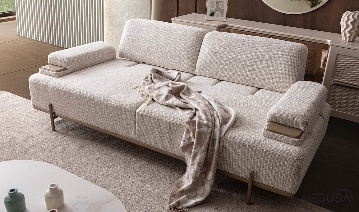 Medusa Home Mobilya - Nivalis Üçlü Koltuk